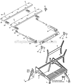 Part Location Diagram of 242445-01 DeWALT Nut,pivot